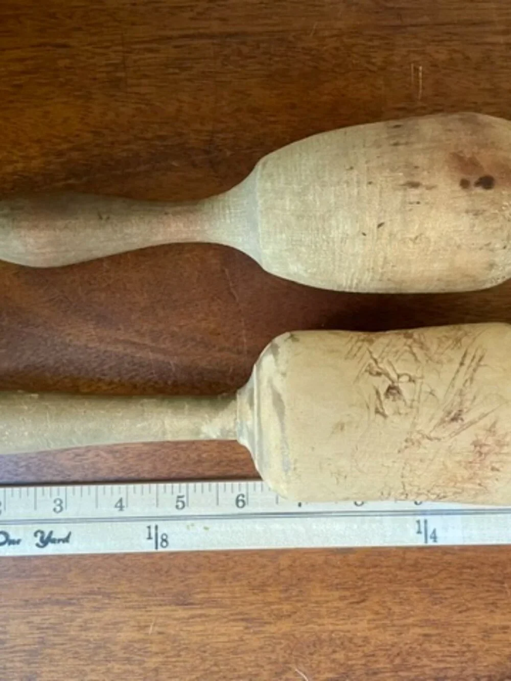 Antique Primitive Kitchen Mallets 19th C/Early 20th C Pair Cottagecore
